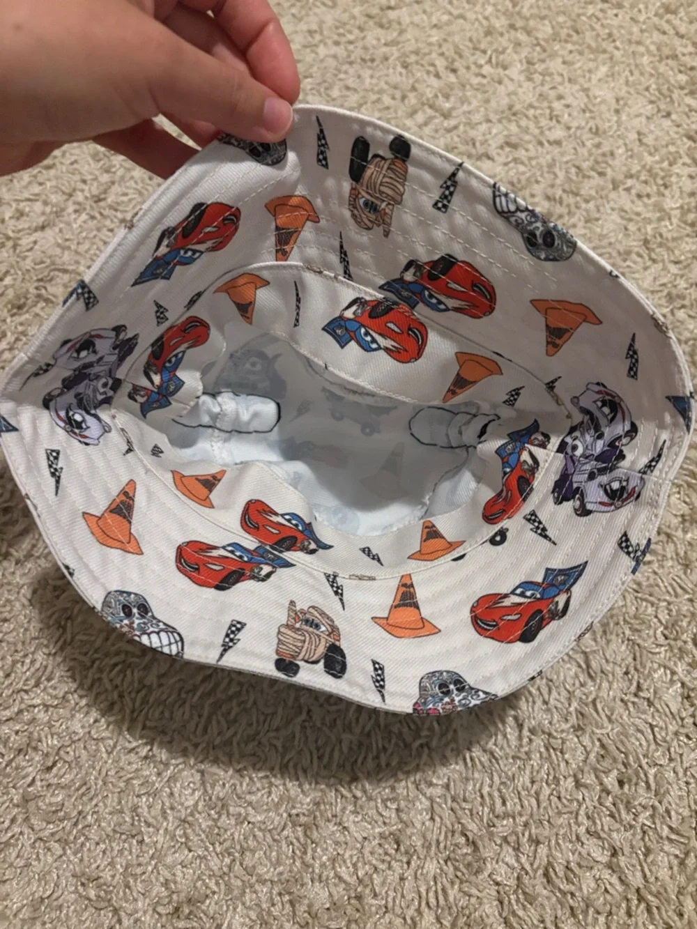 Cutezo designs Disney Beige Mickey Mouse Ear Sun Hat and cars Halloween baby(2)